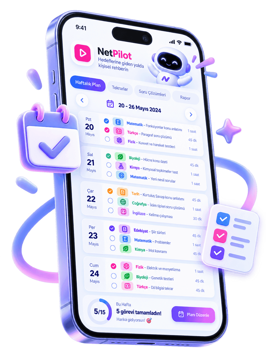 NetPilot Haftalık Plan